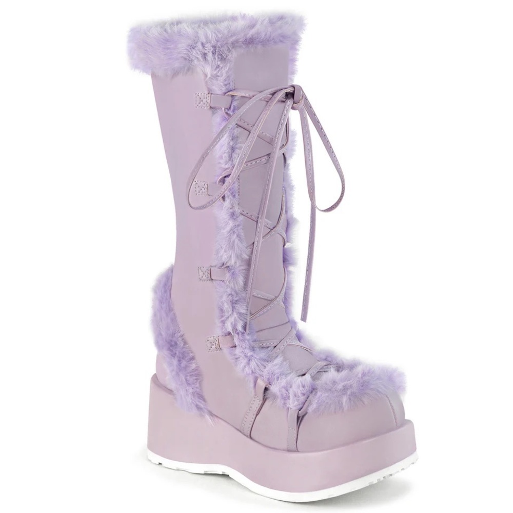 Demonia Chubby 311 Lavender Boots 10